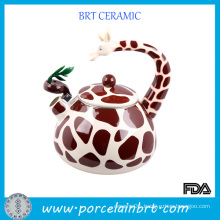 Giraffe Shape Ceramic Enamel Teapot